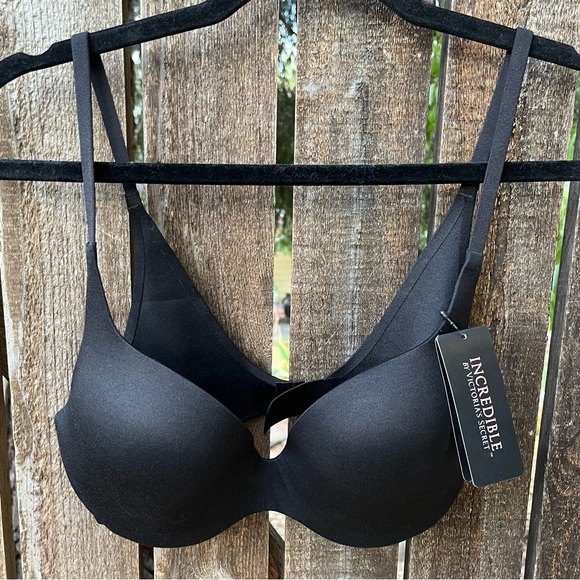 Victoria’s Secret Incredible Demi Lined Bra NWT In Black Sz 34C - Picture 7 of 14